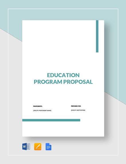 Education Proposal Templates