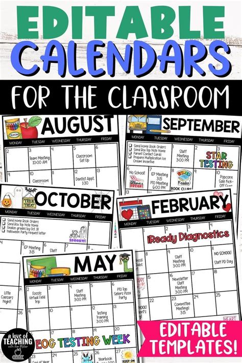 Education Quarterly Calendars