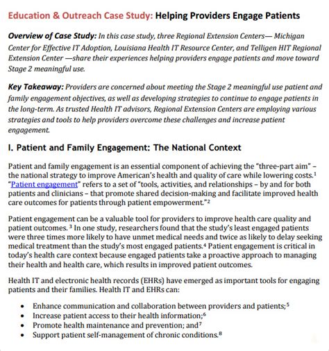 Description of Educational Case Studies