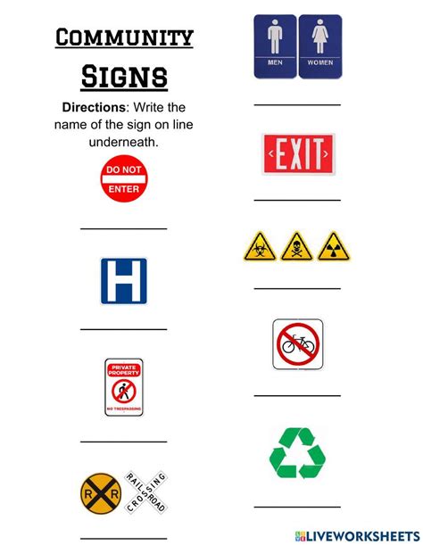 Educational printable signs