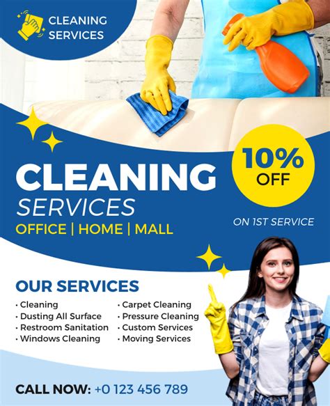 Effective distribution of cleaning company flyers