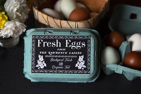 Egg carton label design ideas