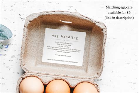 Egg carton labels template materials