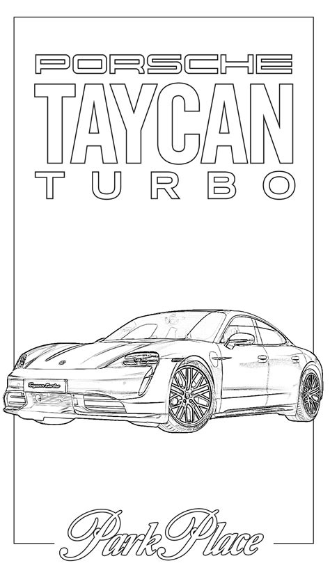 Electric Car Coloring Page