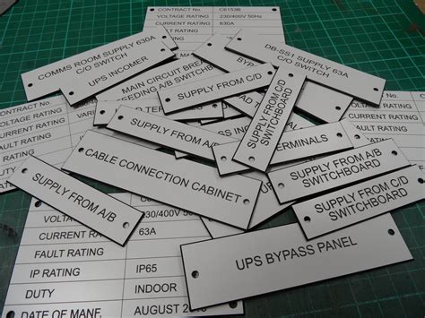 Electrical Panel Labels Type