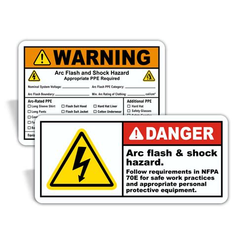 Electrical Safety Labels Example