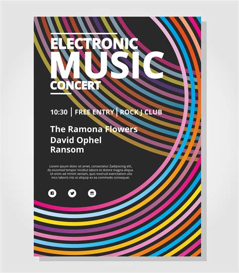 Electronic Concert Poster Design