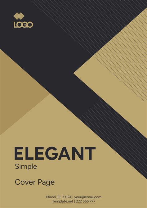 Elegant cover pages