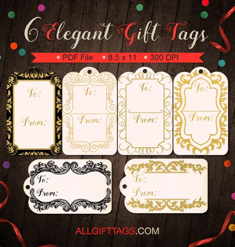 Description of Elegant Gift Tags