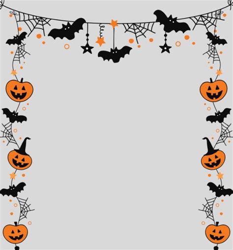 Elegant Halloween Borders