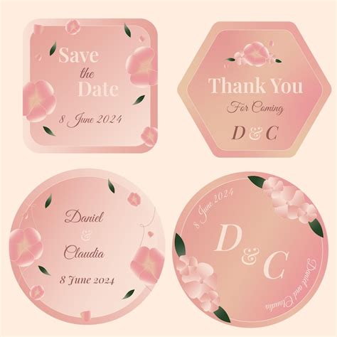 Elegant Wedding Labels