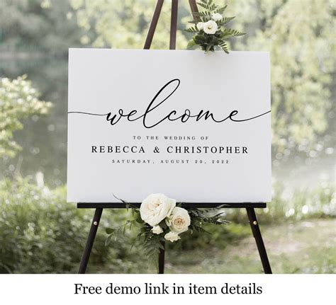 Elegant Wedding Sign Templates