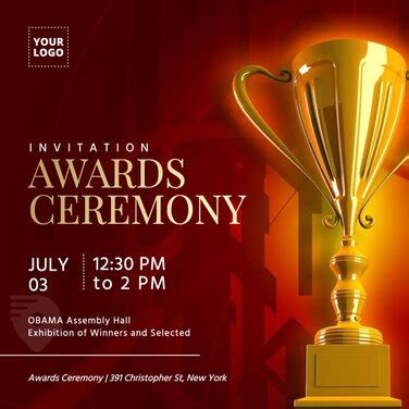 Elements of Award Ceremony Invitation