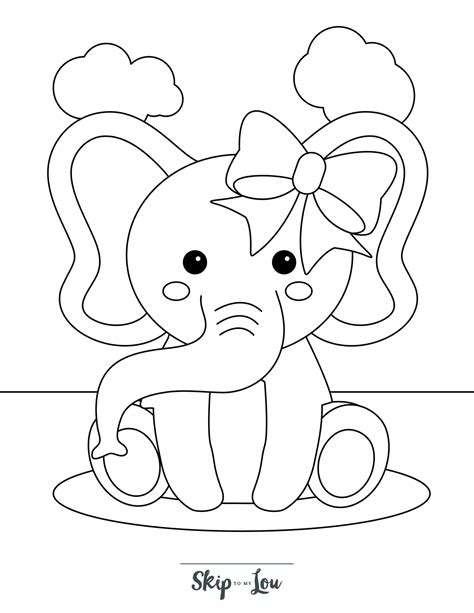 Elephant coloring