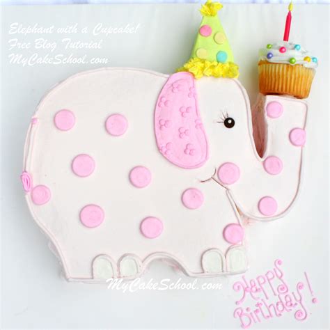 Elephant Cupcake Cake Tutorials