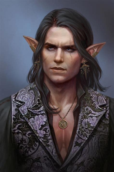 Detailed elf portrait