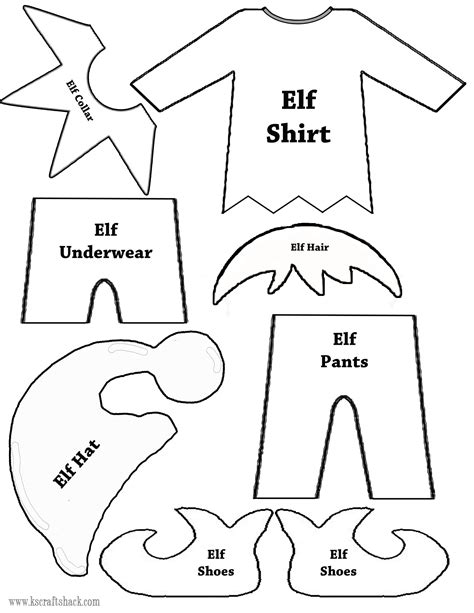 Elf Templates for Crafts