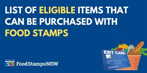 Eligible Items EBT