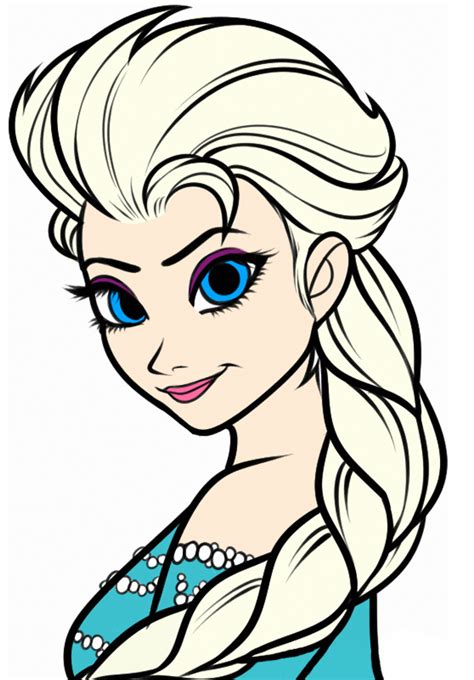 Elsa Face Template 1