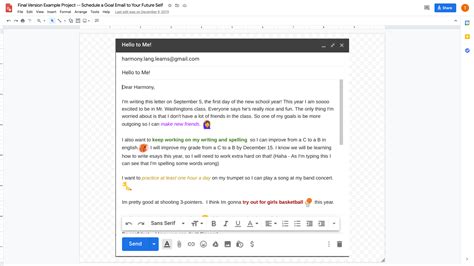 Email goal setting techniques