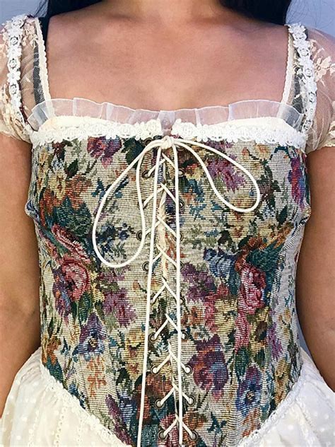 Embroidered Bustier Design