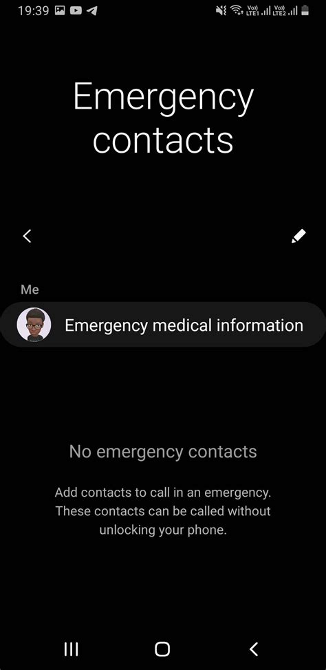 Emergency Contact Template