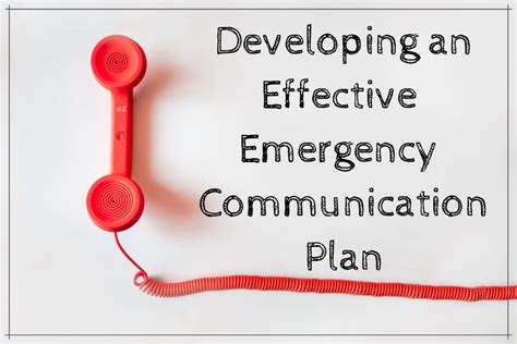 Description of Emergency Response Communication