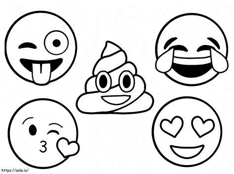 Emoji coloring book pages printable