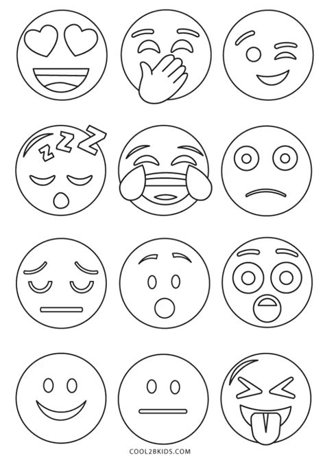 Emoji coloring page 4