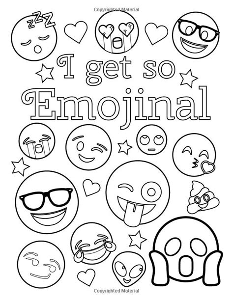 Emoji coloring pages printable with quotes