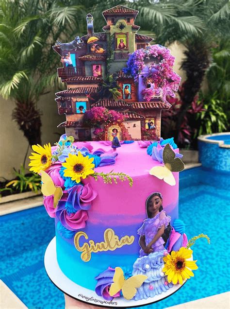 Description of Encanto Themed Birthday Cakes