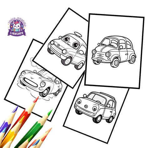 Engaging car coloring activities