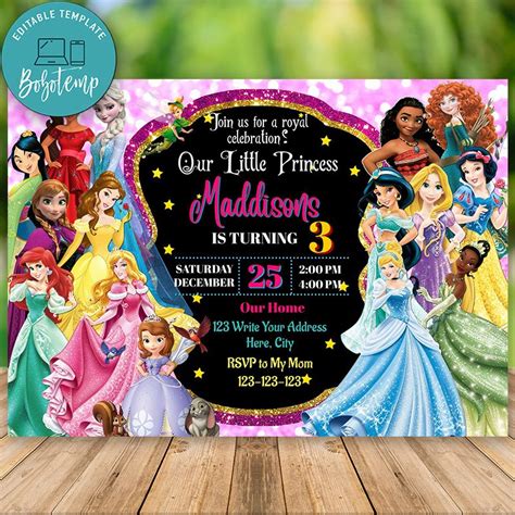 Engaging Princess Invitations