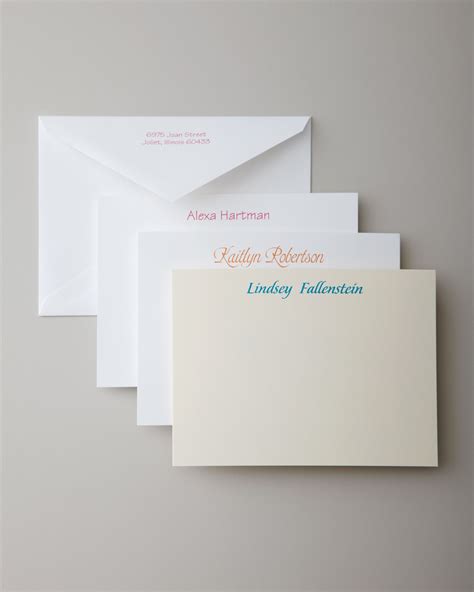 Envelopes for Personal Correspondence