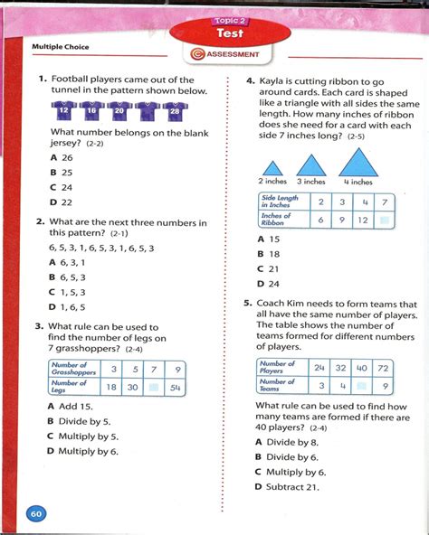 Envision Math Workbook Grade 4 Printable Mechanisms