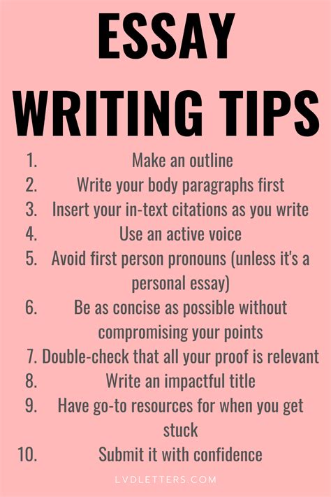 Essay Tips