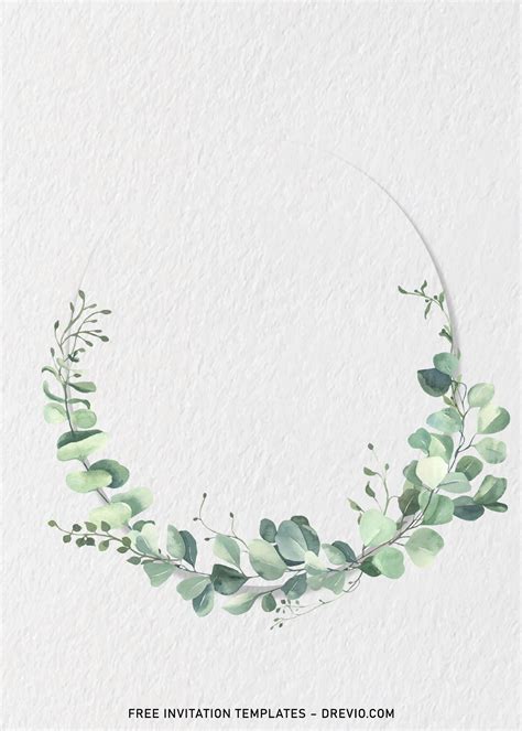 Eucalyptus wreath templates