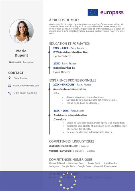 Europass CV Template