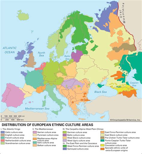 Europe cultural map