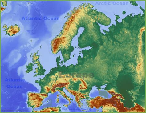 Europe Geography Map