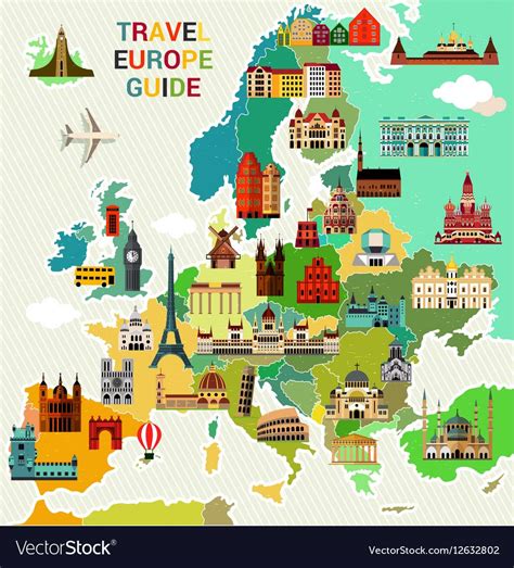 Europe tourist map