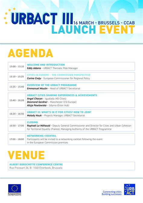 Description of an Event Agenda