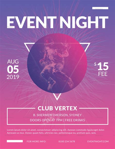 Event flyer template for Puerto Rico events