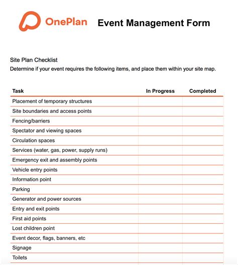 Event Management Templates