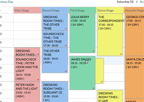 Event scheduling