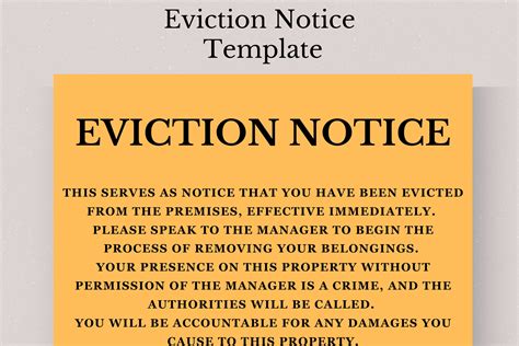 Eviction Notice Guidelines