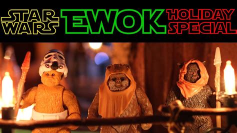 Ewoks Celebrating Christmas Coloring Page