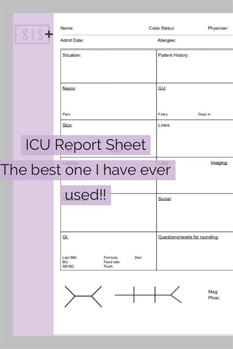 Example of ICU Report Templates