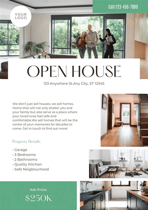 Examples of Open House Templates