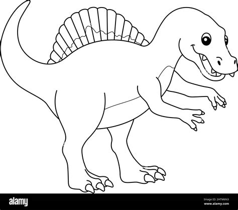 Examples of Spinosaurus coloring pages for kids and adults